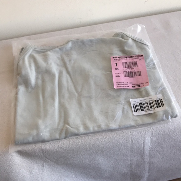 NWT Madewell THOMPSON CAMI TANK size Large ashen sage green - Picture 4 of 9